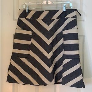Anthropologie skirt chevron print with pockets